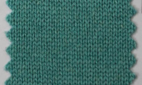 產(chǎn)品名稱：TURQUOISE NS-6104； 所屬分類：2股28支55％絲58％羊絨-粗紡（THEMIS）
